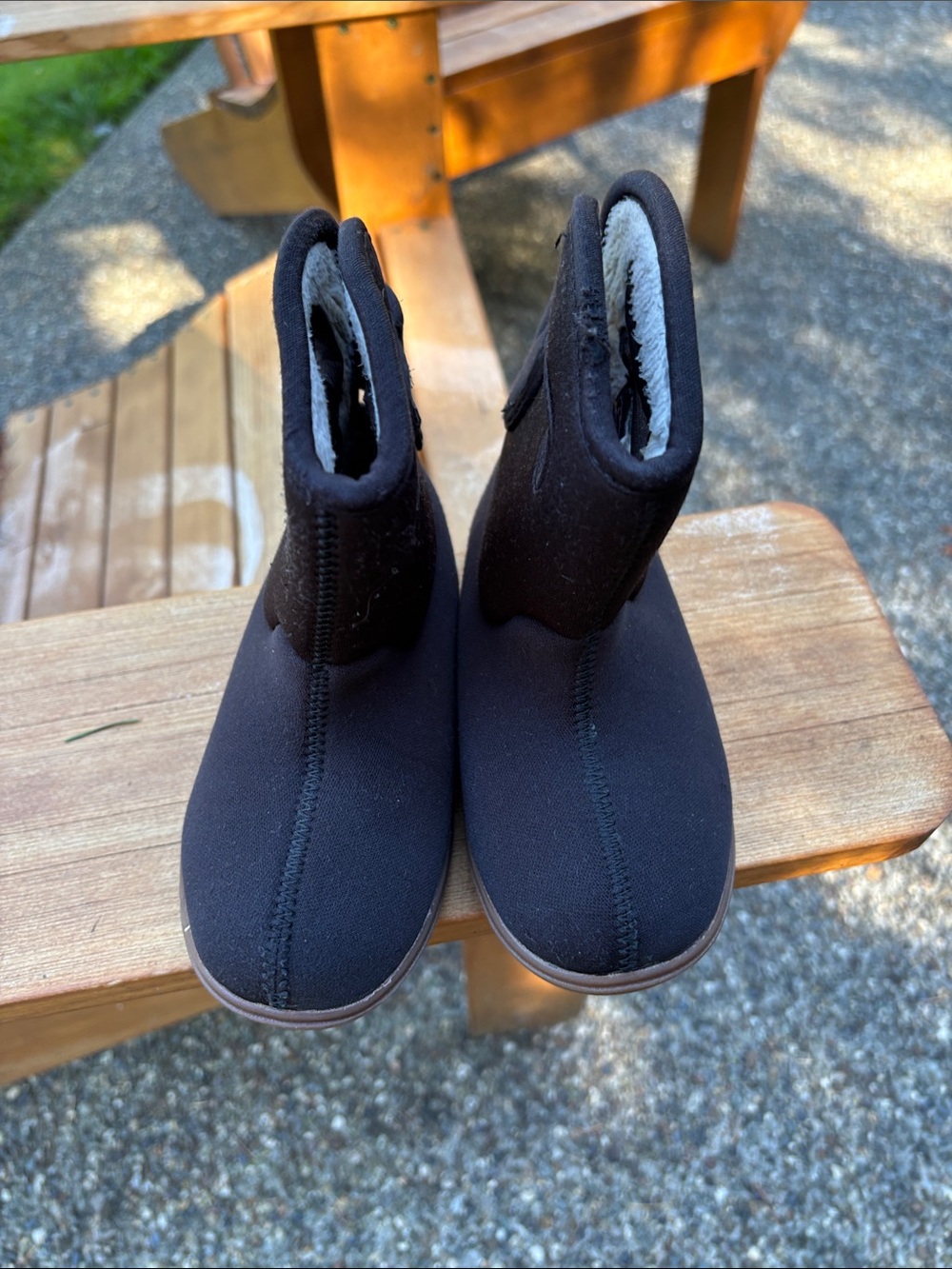 Bogs Kids Black Fleece-Lined Winter Boots